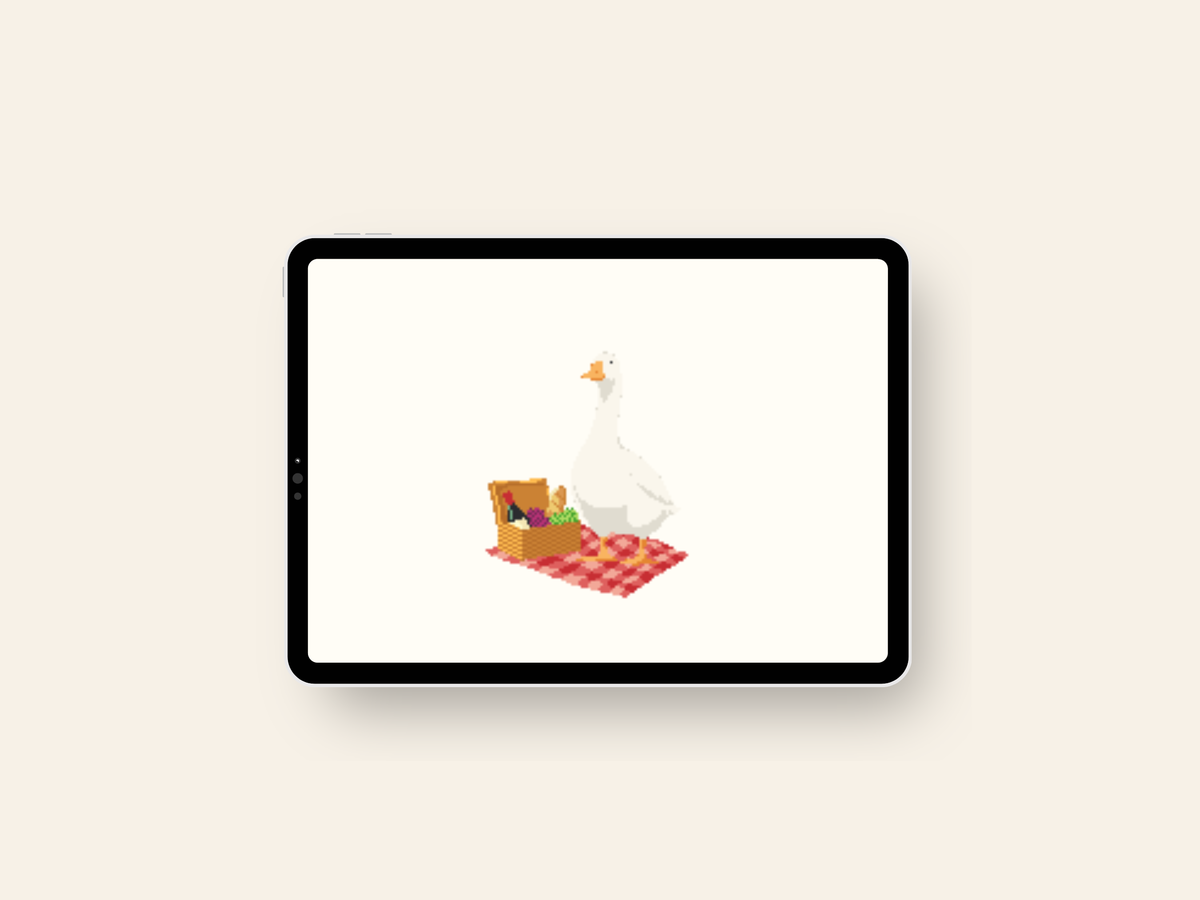 Picnic Goose - Digital Download