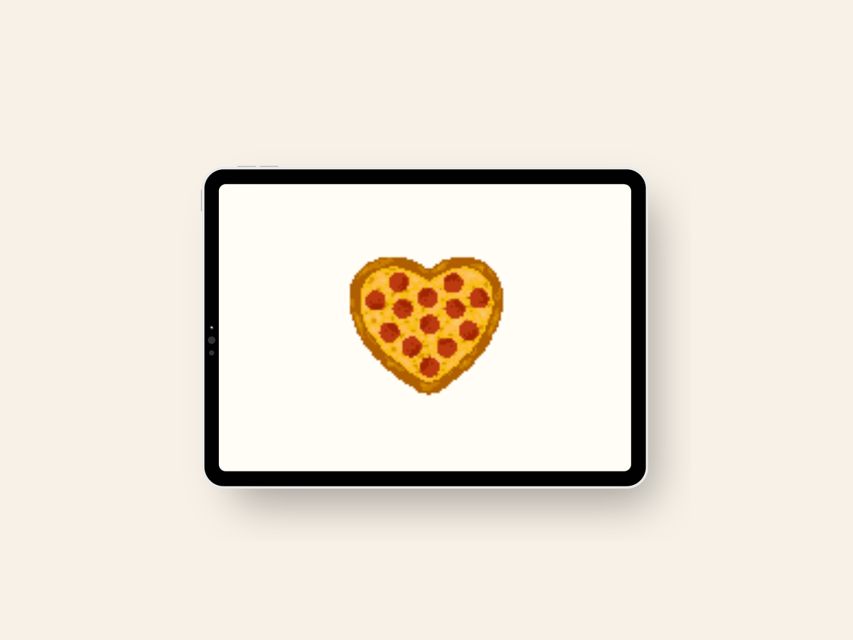Pepperoni Pizza Heart - Digital Download