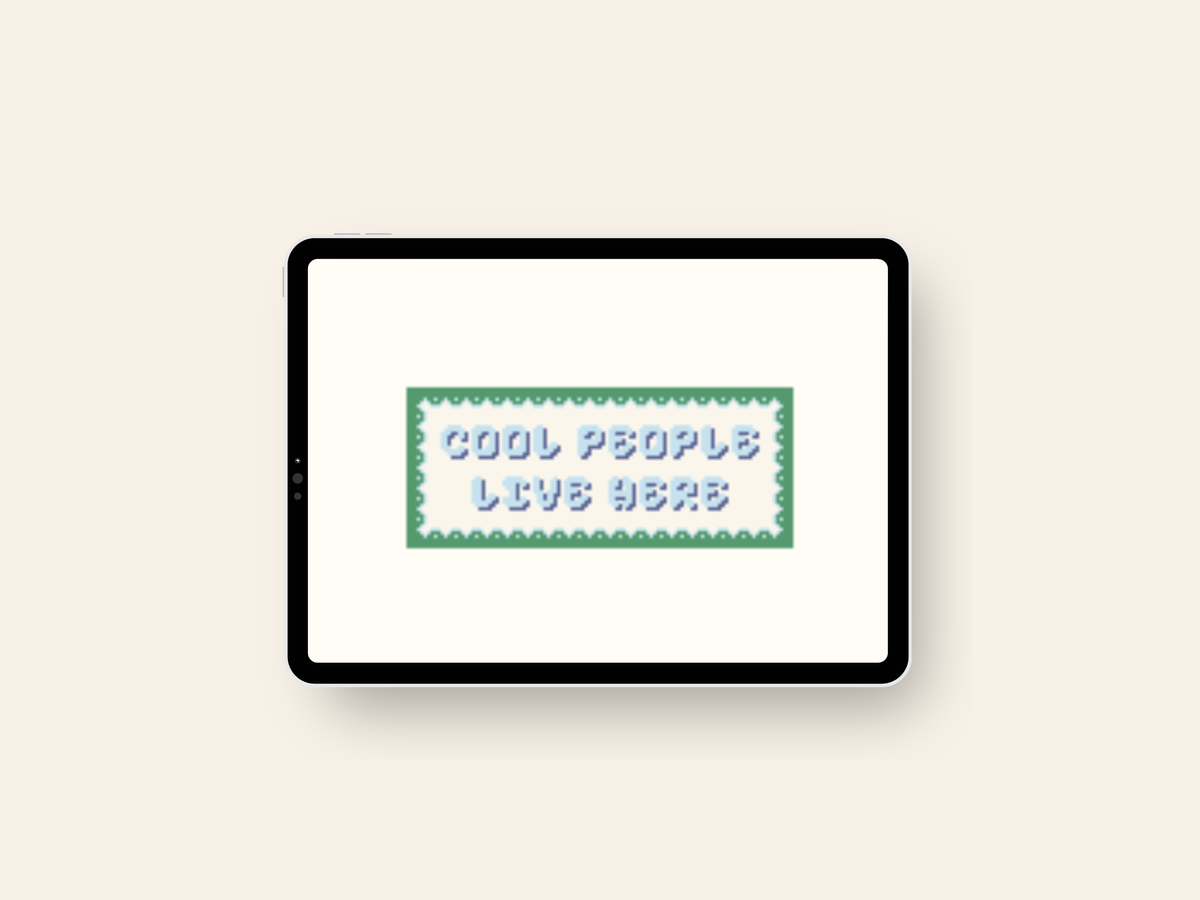 Cool People Live Here - Digital Download