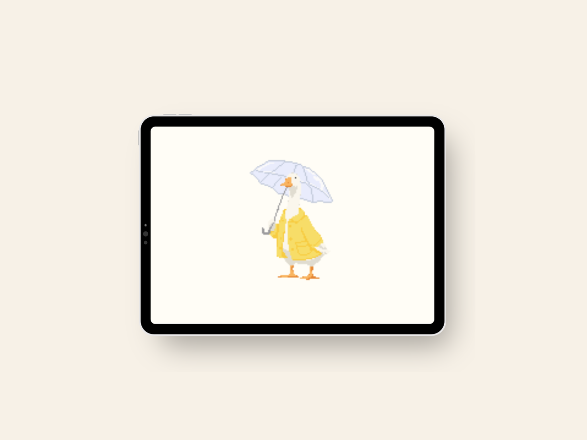 April Showers Goose - Digital Download