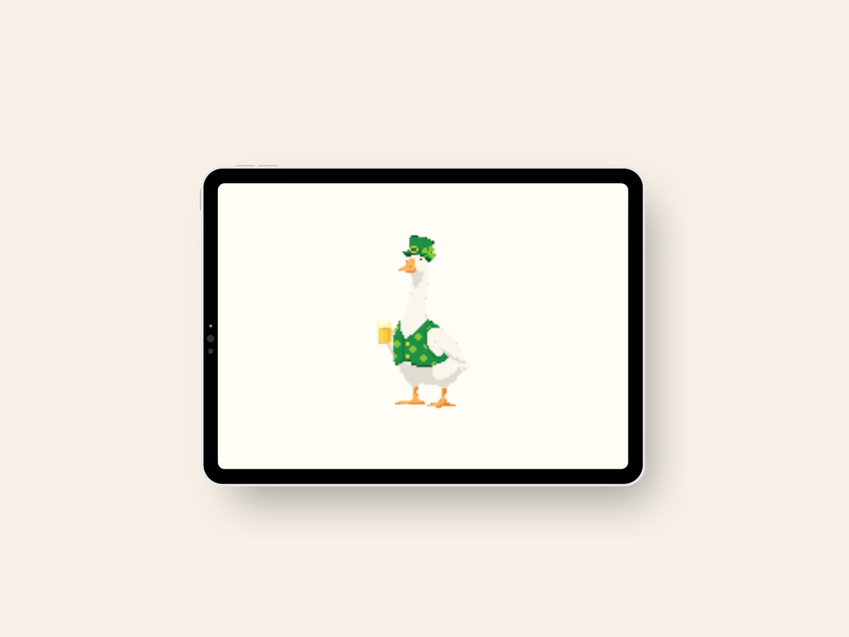 St. Patrick's Day Goose - Digital Download