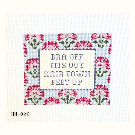 Bra Off Tits Out Hair Down Feet Up