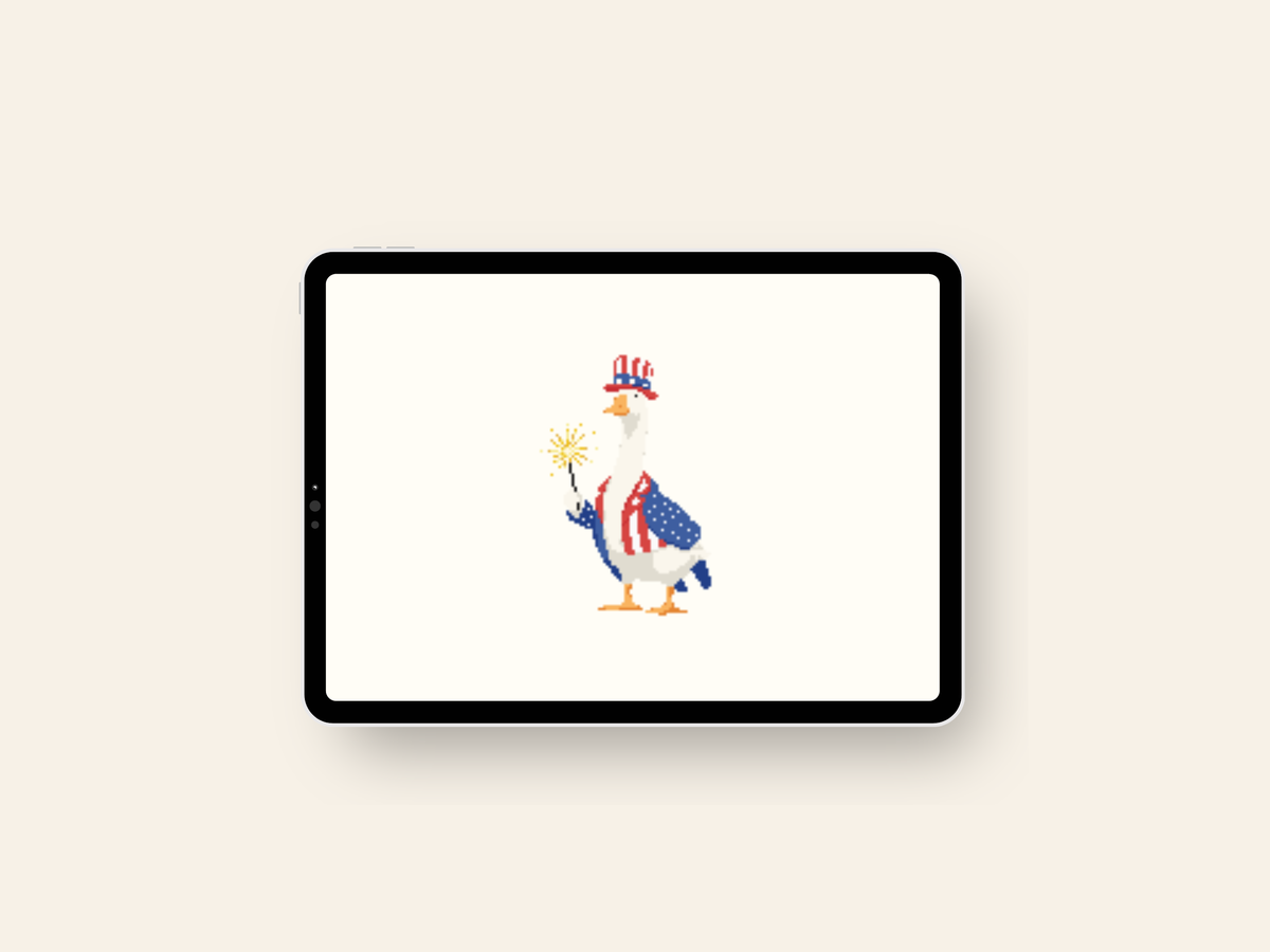 Fourth of July Goose - Digital Download